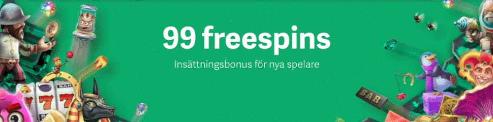 99 free spins utan insättning